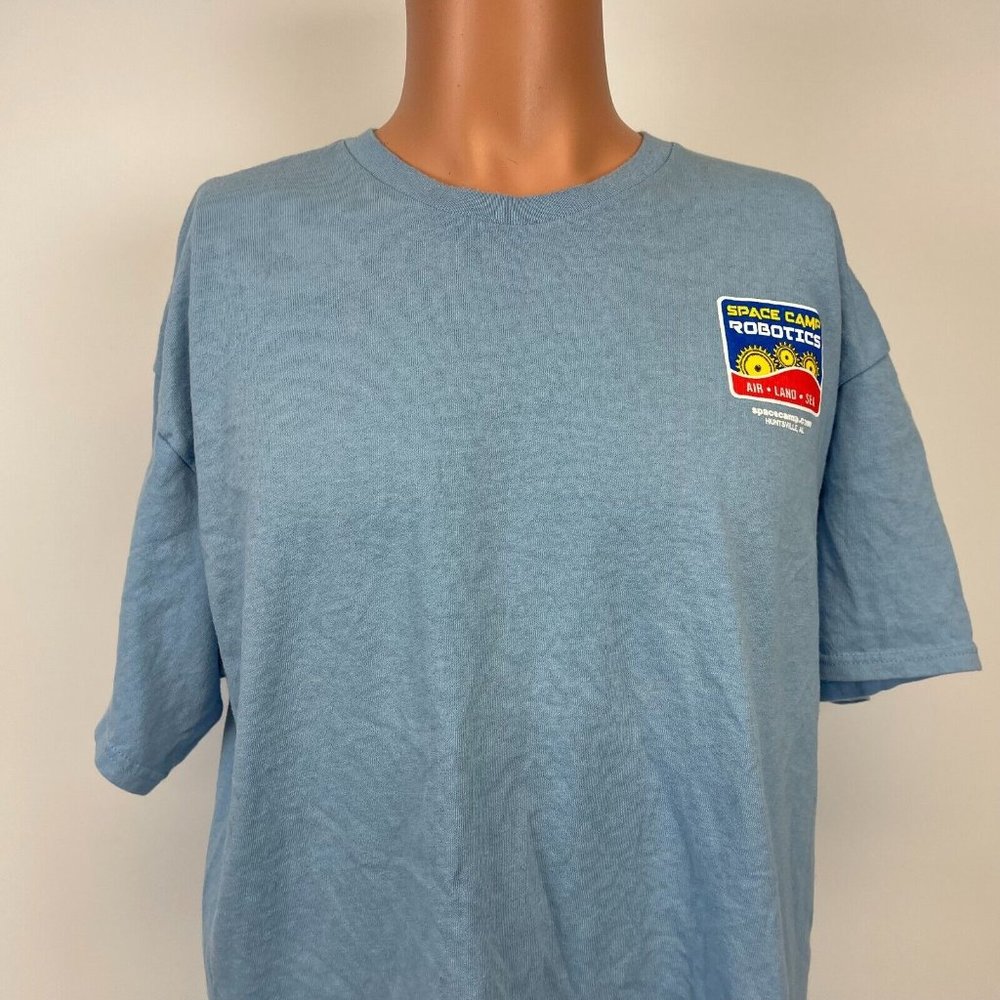 Space Camp Robotics Huntsville Alabama Redefining Ingenuity T Shirt Blue Xl